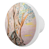 Olivenbaum Keramikknauf (Rechts)