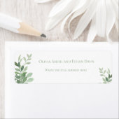 Olivenbaum-Rücksendeadressen-Aufkleber (Insitu)