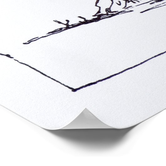 Olivenbaum | Südfrankreich Poster (Ecke)