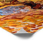 Olivenbäume (1889) Vincent Van Gogh Landschaft Kun Poster (Ecke)