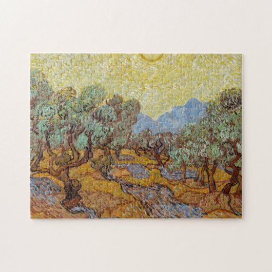 Olivenbäume, 1889 von Vincent van Gogh Puzzle (Horizontal)
