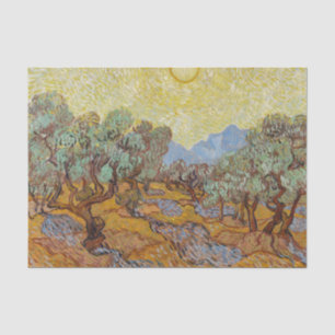 Olivenbäume, 1889 von Vincent van Gogh Seidenpapier
