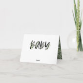 Olivenbäume duftendes Party für Säuglinge Ankündigung (Rückseite)