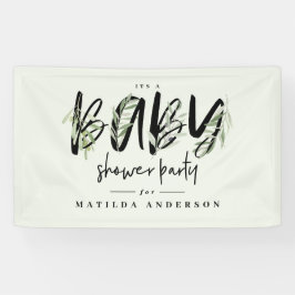 Olivenbäume duftendes Party für Säuglinge Banner