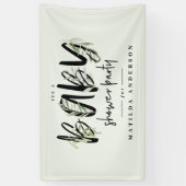 Olivenbäume duftendes Party für Säuglinge Banner (Vertikal)