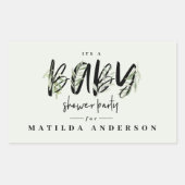 Olivenbäume duftendes Party für Säuglinge Rechteckiger Aufkleber (Vorderseite)