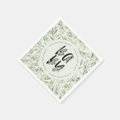 Olivenbäume duftendes Party für Säuglinge Serviette (Ecke)