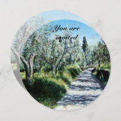 OLIVENBÄUME EINLADUNG (Vorne/Hinten)