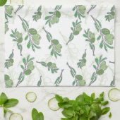 Olivenbäume Geschirrtuch (Gefaltet)