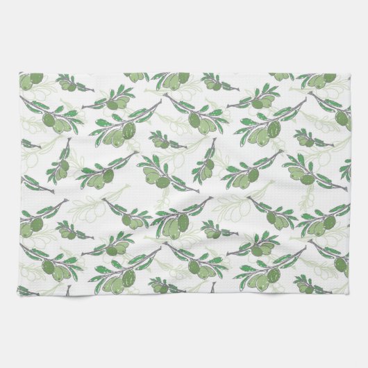 Olivenbäume Geschirrtuch (Horizontal)