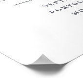 Olivenbäume im Wasserfarbenbereich Poster (Ecke)