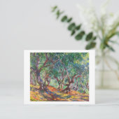Olivenbäume in Bordighera, 1884 Claude Monet Postkarte (Stehend Vorderseite)