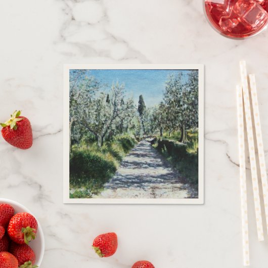 OLIVENBÄUME IN DER Toskana Serviette (Beispiel)