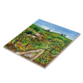 OLIVENBÄUME IN DER TUSKANISCHEN LANDSCHAFT FLIESE (Seite)