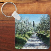 OLIVENBÄUME IN DER TUSKANISCHEN LANDSCHAFT SCHLÜSSELANHÄNGER (Vorderseite)