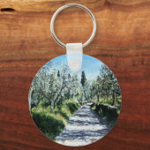 OLIVENBÄUME IN DER TUSKANISCHEN LANDSCHAFT SCHLÜSSELANHÄNGER (Vorderseite)