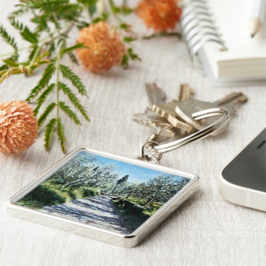 OLIVENBÄUME IN DER TUSKANISCHEN LANDSCHAFT SCHLÜSSELANHÄNGER (Seite)