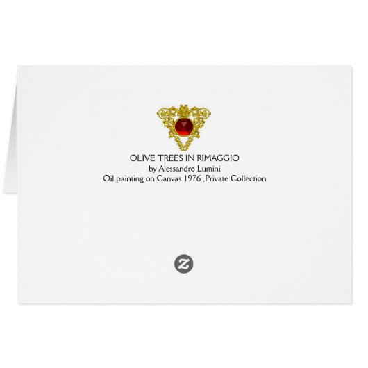 OLIVENBÄUME IN RIMAGGIO (Rückseite Horizontal)