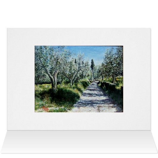 OLIVENBÄUME IN RIMAGGIO (Innenansicht Horizontal (Oben))