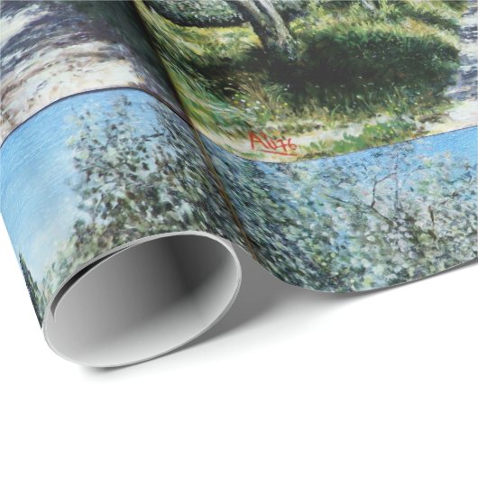 OLIVENBÄUME IN RIMAGGIO GESCHENKPAPIER (Rolleneckpunkt)