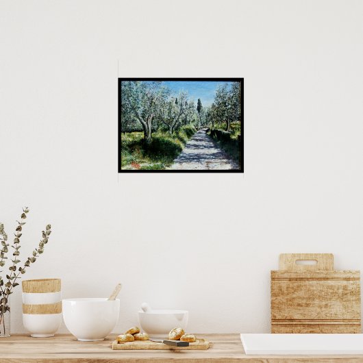 OLIVENBÄUME IN RIMAGGIO POSTER (Küche)