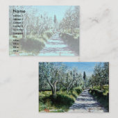 OLIVENBÄUME IN RIMAGGIO / Toskana Landschaft Visitenkarte (Vorne/Hinten)