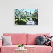 OLIVENBÄUME IN RIMAGGIO - TUSKANIE LEINWANDDRUCK (Insitu (Wohnzimmer))