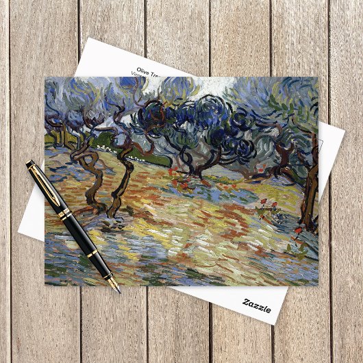 Olivenbäume Landschaft Vincent van Gogh Postkarte