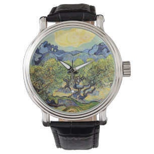 Olivenbäume mit Alpillen von Vincent van Gogh Armbanduhr