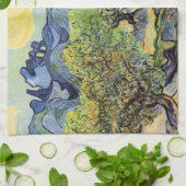 Olivenbäume mit Alpillen von Vincent van Gogh Geschirrtuch (Gefaltet)