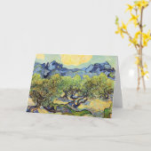 Olivenbäume mit Alpillen von Vincent van Gogh Karte (Gelbe Blume)