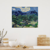 Olivenbäume mit Alpillen von Vincent van Gogh Poster (Küche)