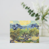Olivenbäume mit Alpillen von Vincent van Gogh Postkarte (Stehend Vorderseite)
