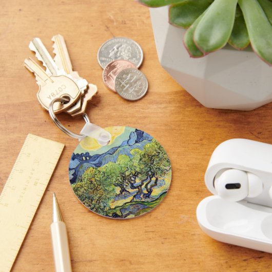 Olivenbäume mit Alpillen von Vincent van Gogh Schlüsselanhänger (Schreibtisch)