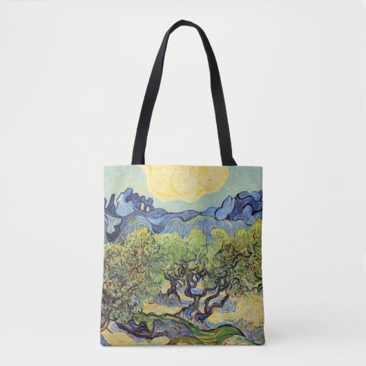 Olivenbäume mit Alpillen von Vincent van Gogh Tasche (Vorderseite)