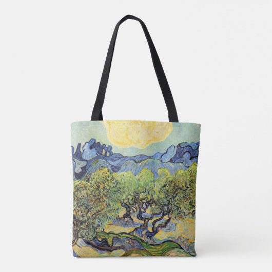 Olivenbäume mit Alpillen von Vincent van Gogh Tasche (Rückseite)