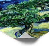 Olivenbäume mit Alpilles (1889) Poster (Ecke)