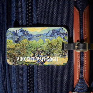 Olivenbäume mit Alpilles von Vincent van Gogh Gepäckanhänger
