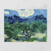 Olivenbäume mit den Alpen im Hintergrund Postkarte (Vorderseite)