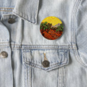 Olivenbäume mit gelbem Himmel und Sonne Button (Beispiel)