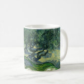 Olivenbäume nach Van Gogh Gemälde Art Kaffeetasse (VorderseiteRechts)