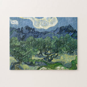 Olivenbäume nach Van Gogh Gemälde Art Puzzle