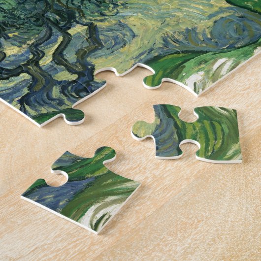 Olivenbäume nach Van Gogh Gemälde Art Puzzle (Seite)