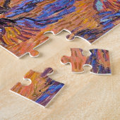 Olivenbäume, orange Himmel Van Gogh Vincent Puzzle (Seite)