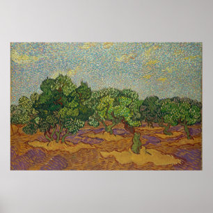 Olivenbäume, Van Gogh Poster