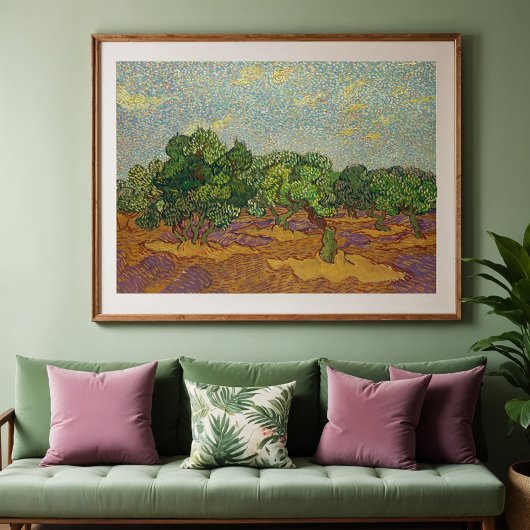 Olivenbäume, Van Gogh Poster