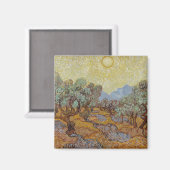 Olivenbäume, Vincent van Gogh Magnet (Vorderseite/Rückseite)