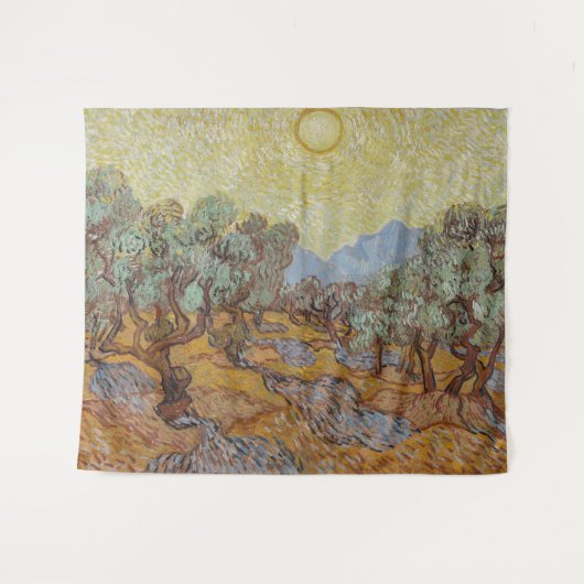 Olivenbäume, Vincent van Gogh Wandteppich (Vorderseite (Horizontal))