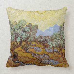 Olivenbäume Vincent van Goghs , 1889 Kissen