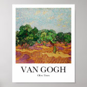 Olivenbäume von Vincent Van Gogh Poster (Vorne)
